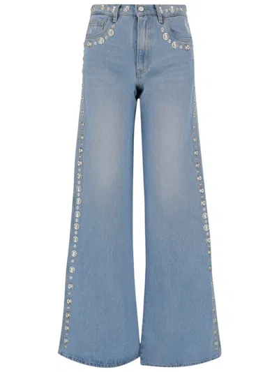 Coperni Cotton Denim Jeans With Studs