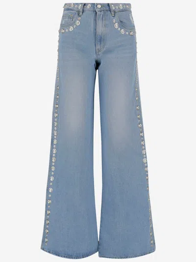 COPERNI COTTON DENIM JEANS WITH STUDS
