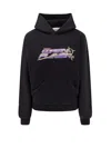 Coperni Graphic Print Hooded Cotton Sweatshirt