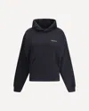 Coperni Black Sweatshirt With Logo Lettering And Front Kangaroo Pocket In Cotton Woman