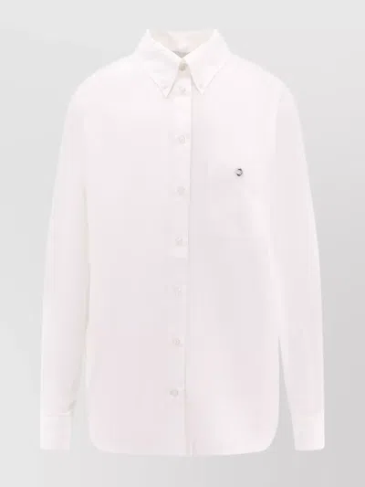 COPERNI COTTON SHIRT WITH POINTED COLLAR AND POCKET