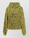Coperni Cotton Sweatshirt With Hood And Print In Green