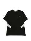 Coperni Logo Panel T-shirt In Black