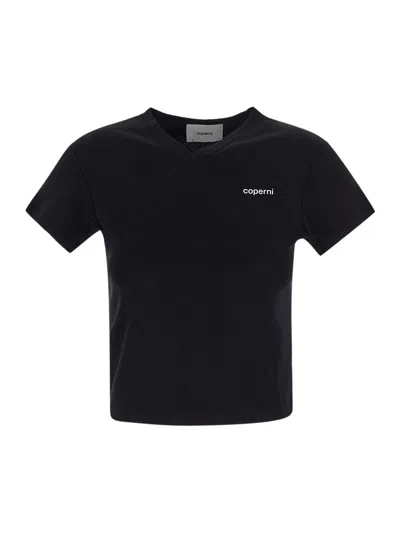 Coperni Cotton T-shirt In Black