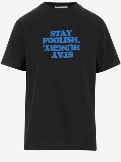 Coperni Cotton T-shirt With Print In Black