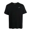 Coperni Black Crewneck T-shirt With Print On The Front In Cotton Man
