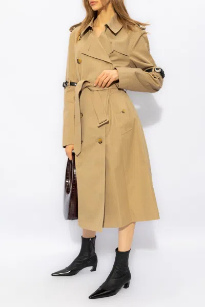 Coperni Cotton Trench Coat In Beige