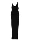 Coperni Cowl-neck Strap Dress In Black