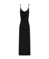 Coperni Knee Length Dress Cowl Neck In Black