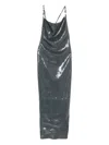 Coperni Women Ruched Sequin-embellished Gown In Gray