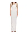 Coperni Draped Open-back Jersey Maxi Dress In White
