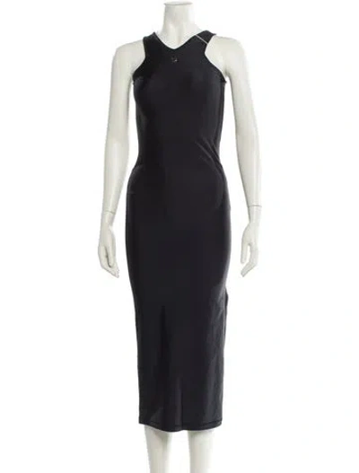 Pre-owned Coperni Crew Neck Long Dress W/ Tags In Blue