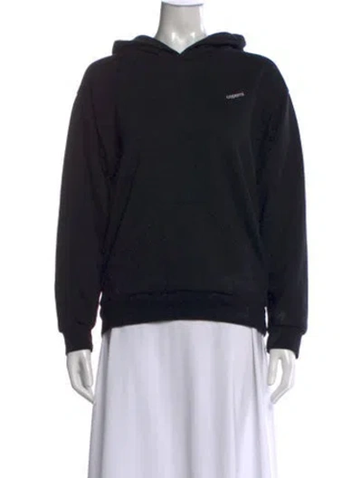 Pre-owned Coperni Crew Neck Long Sleeve Hoodie In Black