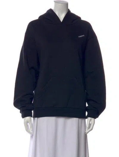 Pre-owned Coperni Crew Neck Long Sleeve Hoodie In Blue
