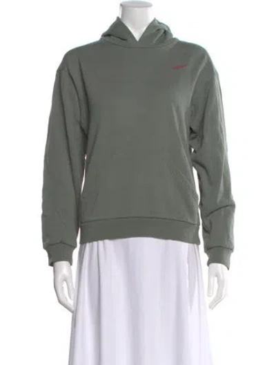 Pre-owned Coperni Crew Neck Long Sleeve Hoodie In Green