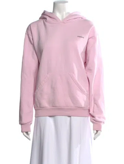 Pre-owned Coperni Crew Neck Long Sleeve Hoodie In Pink