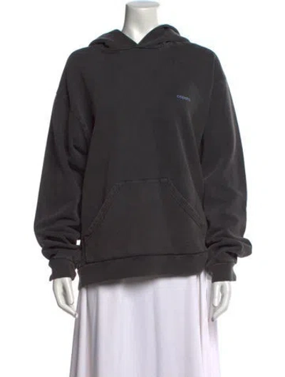 Pre-owned Coperni Crew Neck Long Sleeve Sweatshirt In Gray