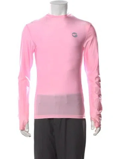 Pre-owned Coperni Crew Neck Long Sleeve T-shirt In Pink