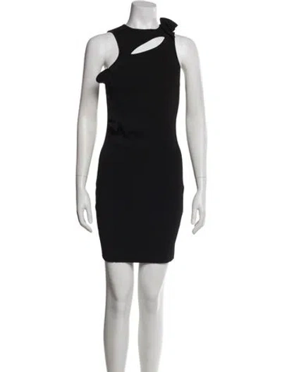 Pre-owned Coperni Crew Neck Mini Dress W/ Tags In Black