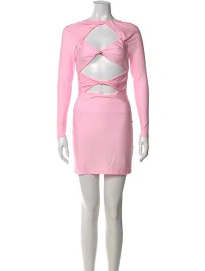 Pre-owned Coperni Crew Neck Mini Dress W/ Tags In Pink