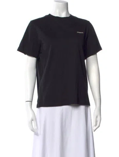 Pre-owned Coperni Crew Neck Short Sleeve T-shirt In Black