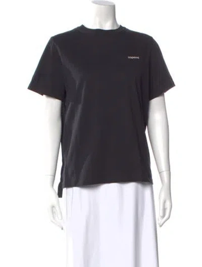 Pre-owned Coperni Crew Neck Short Sleeve T-shirt In Gray