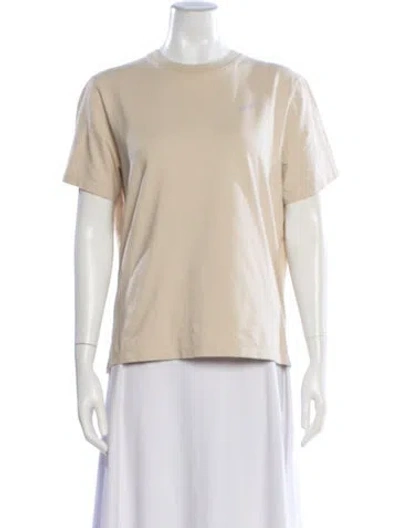 Pre-owned Coperni Crew Neck Short Sleeve T-shirt In Neutral