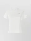 Coperni Crew Neck Ribbed Profiles Short Sleeves Cotton T-shirt