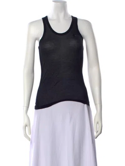 Pre-owned Coperni Crew Neck Sleeveless Top In Black