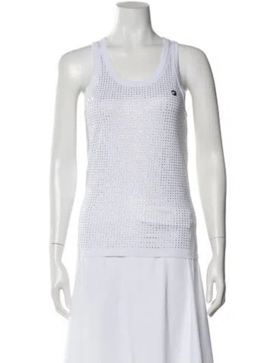 Pre-owned Coperni Crew Neck Sleeveless Top In White