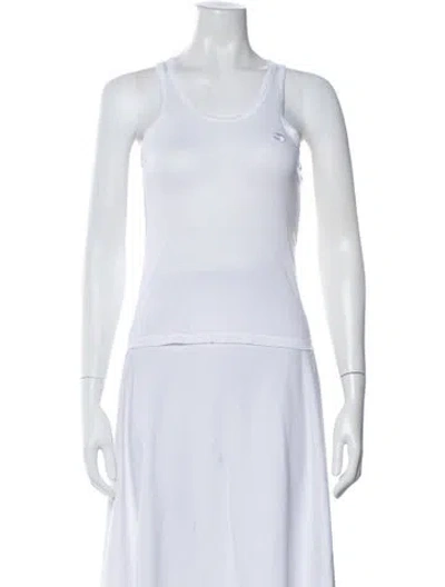 Pre-owned Coperni Crew Neck Sleeveless Top In White