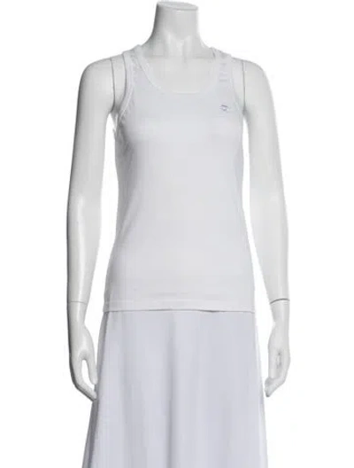 Pre-owned Coperni Crew Neck Sleeveless Top In White