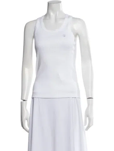 Pre-owned Coperni Crew Neck Sleeveless Top In White