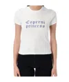 Coperni X Disney T-shirt Princess Aus Baumwoll-jersey In White