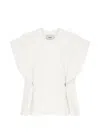Coperni Adjustable Short-sleeved T-shirt In White