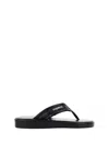Coperni Black Quilted Flip Flops In Black