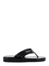 Coperni Black Quilted Flip Flops In Multicolor