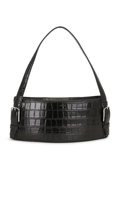 Coperni Croco Ergonomic Shoulder Bag In Black