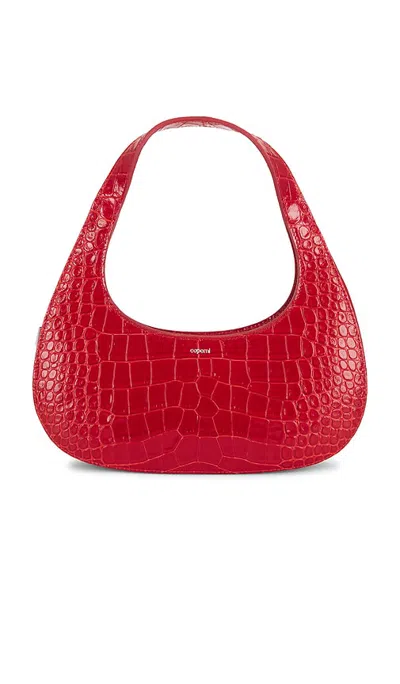 Coperni Croco Loop Swipe Bag In Red