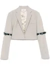 Coperni Cropped Blazer In Neutrals