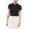 Coperni Cropped Fit T-shirt With Wrap Design