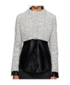 Coperni Cropped Round Collar Casual Jacket In Black