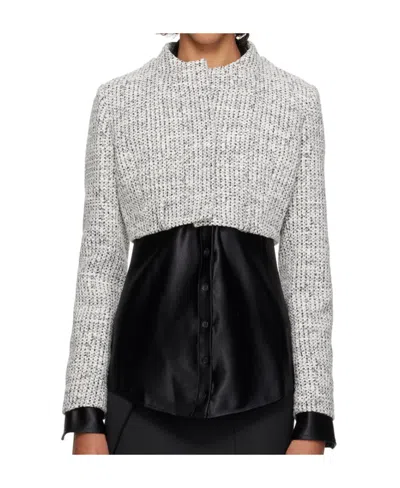 COPERNI CROPPED ROUND COLLAR CASUAL JACKET