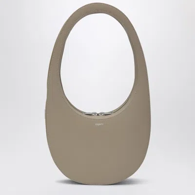 Coperni Crossbody Beige Leather Swipe Bag Women In Cream