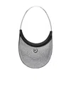 Coperni Embellished Fabric Ring Swipe Shoulder Bag In Black