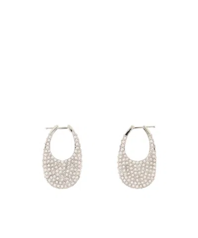 Coperni Crystal Earrings In Yellow