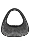 Coperni Crystal-embellished Baguette Swipe Bag In Black Crystal Bkcs