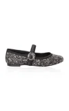 Coperni Crystal-embellished Ballerina Flats In Black