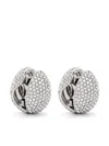 Coperni Crystal-embellished Hoop Earrings In Silver