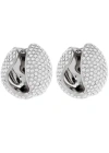 Coperni Crystal-embellished Hoop Earrings In Silver